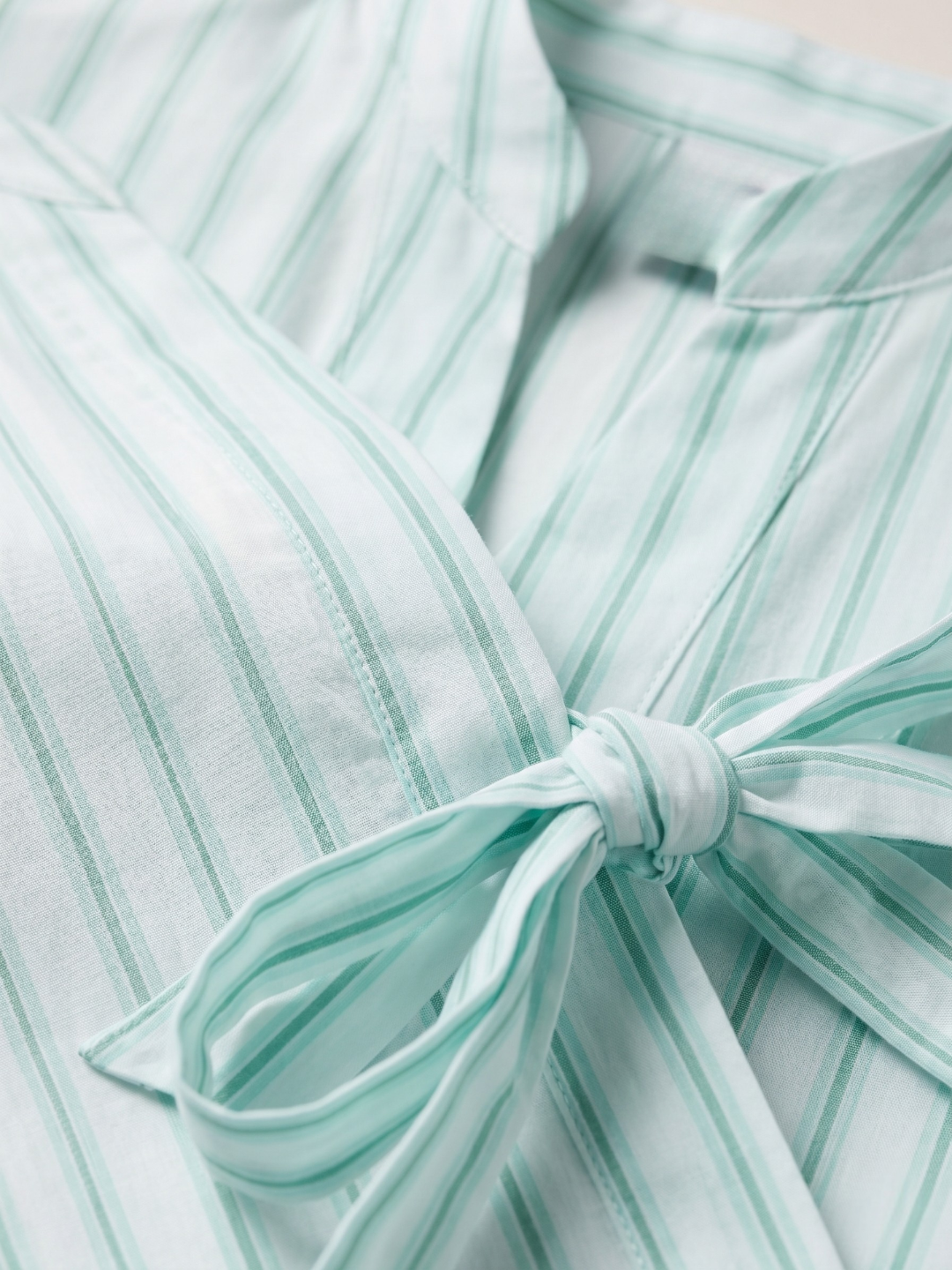 Pure Linen Front Tie-up Top