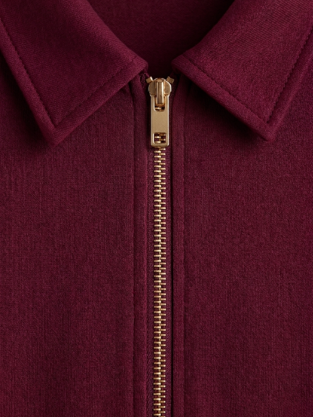 Stretchable Front Zip-up Midi Dress