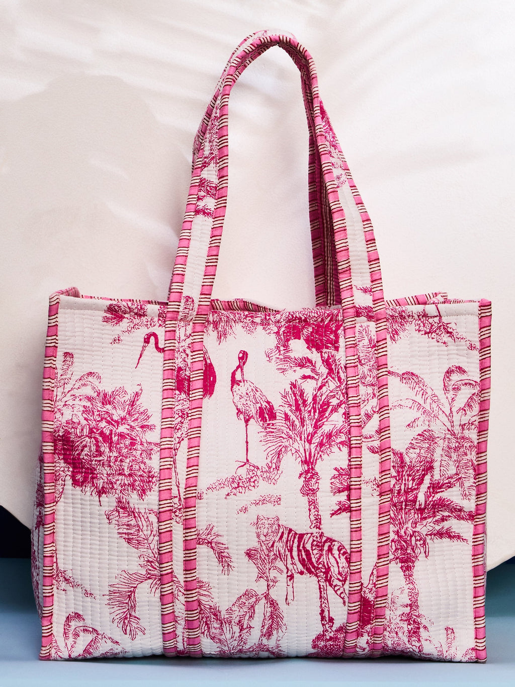 Quilted Cotton Tote Bag