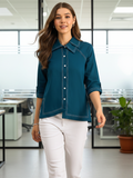 Asymmetric Pure Cotton Shirt
