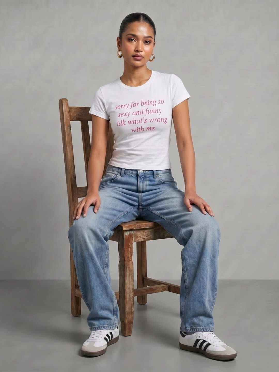 180 GSM Cotton Lycra Slogan Tee