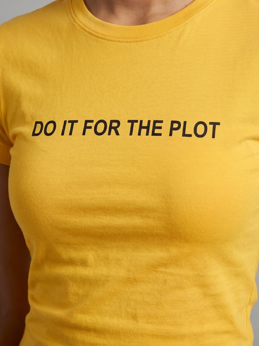 180 GSM Cotton Lycra Slogan Tee