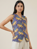 Pure Cotton Printed Waistcoat