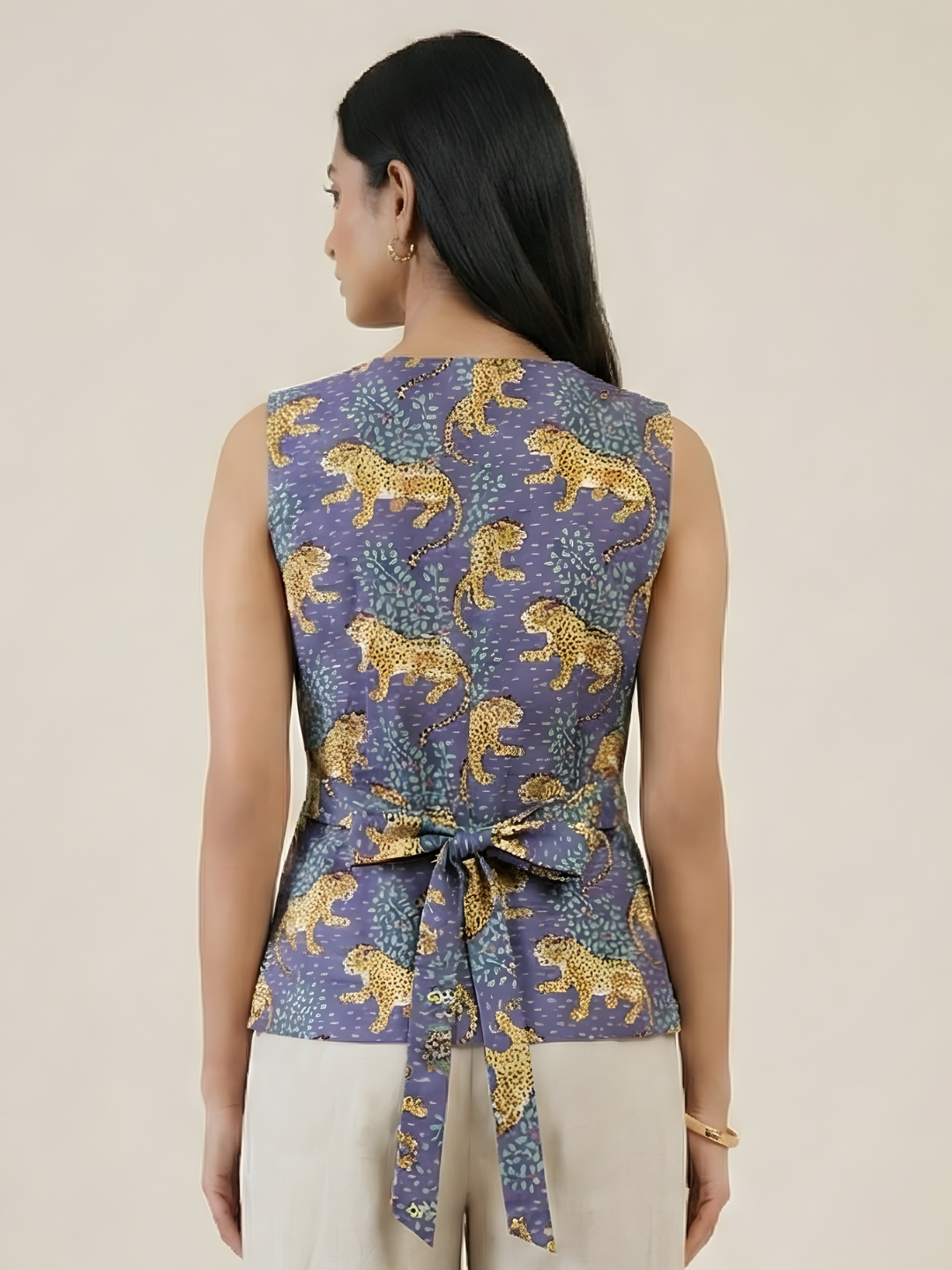 Pure Cotton Printed Waistcoat