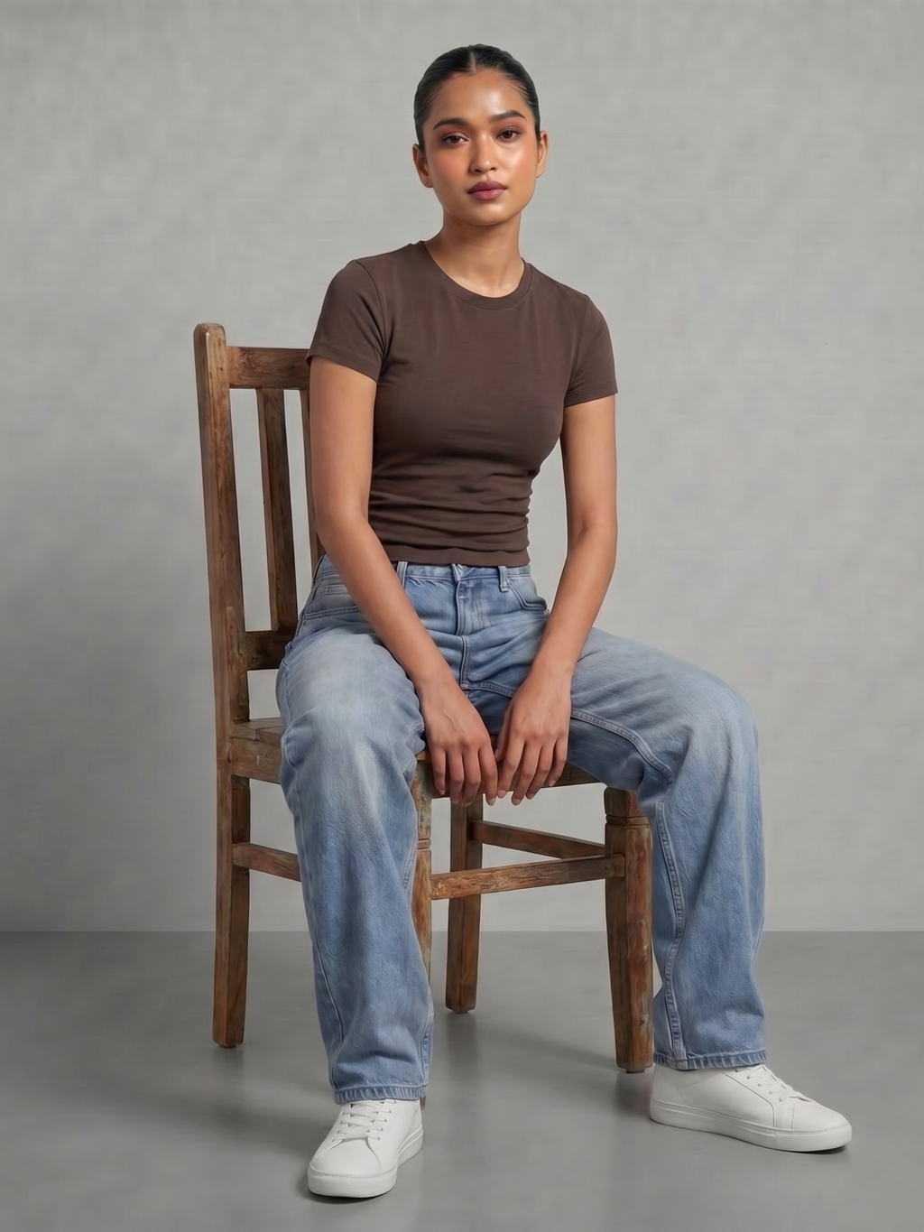 180 GSM Cotton Lycra Fitted Tee