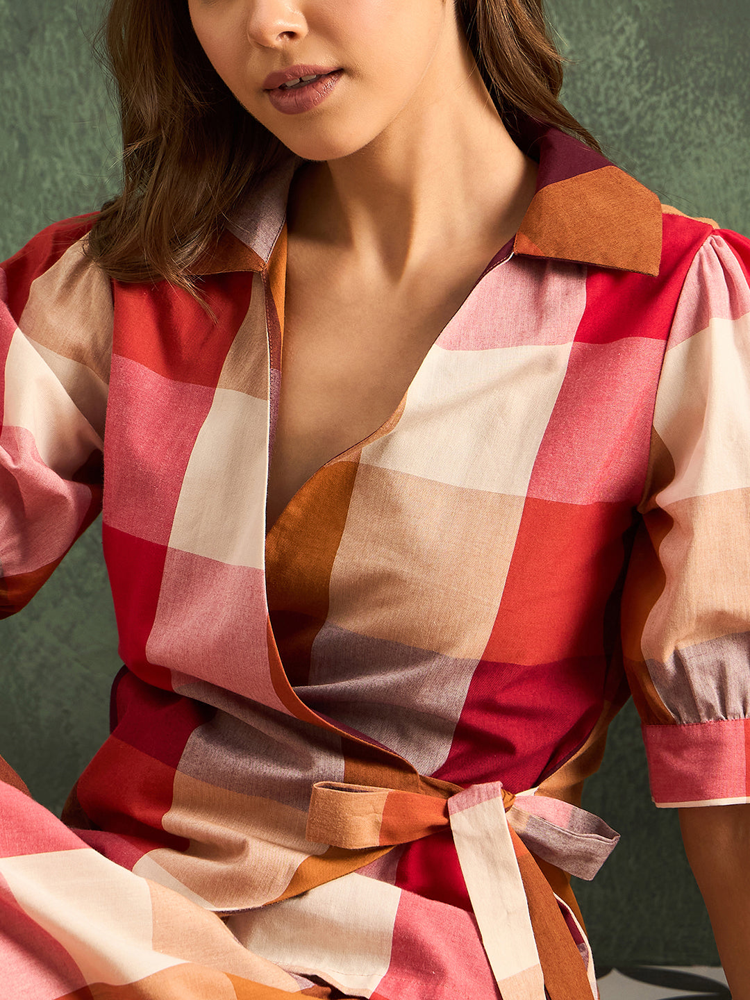 Pure Cotton Wrap-Tie Co-ord Set