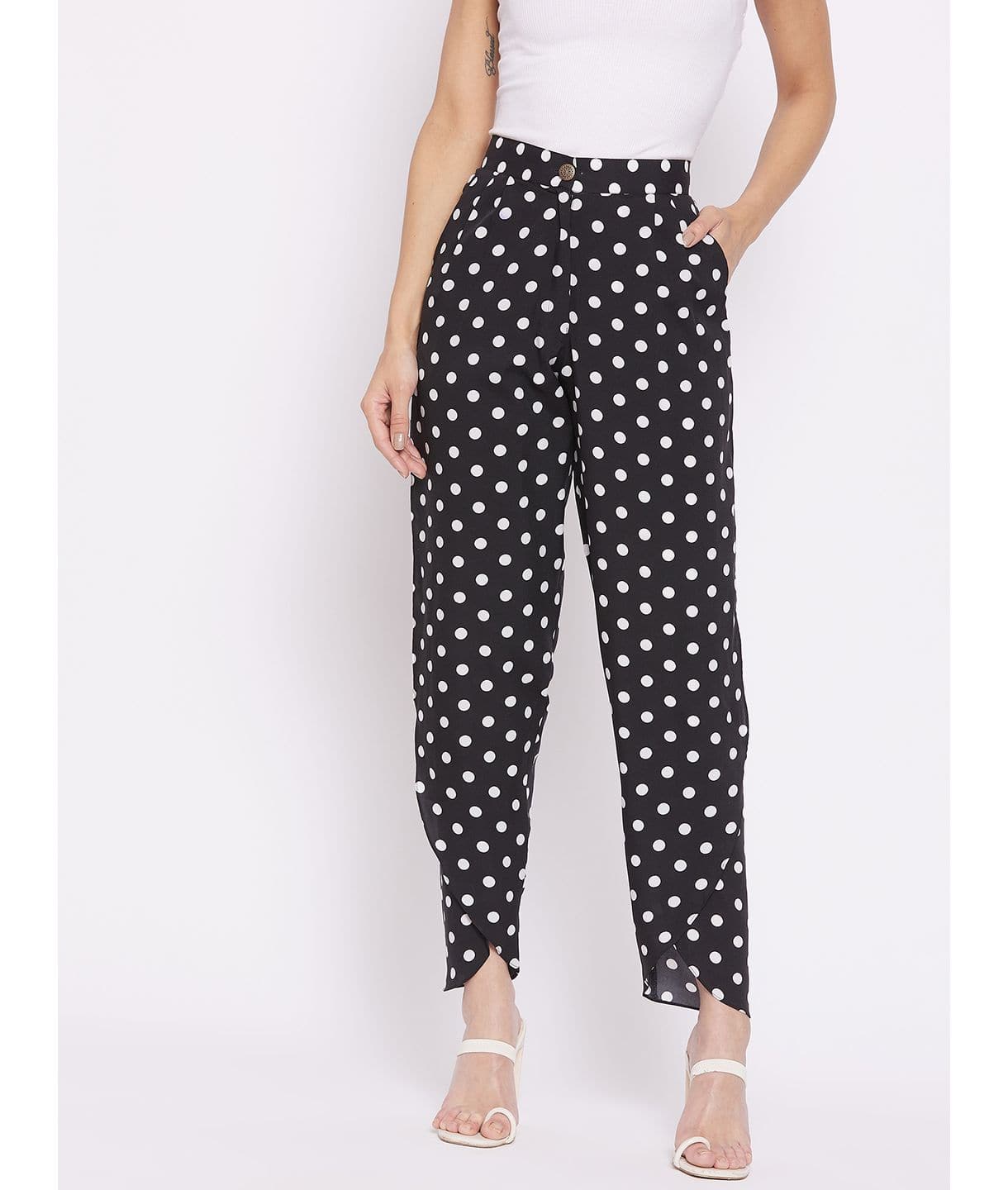 Adjustable Crepe Tulip Pants