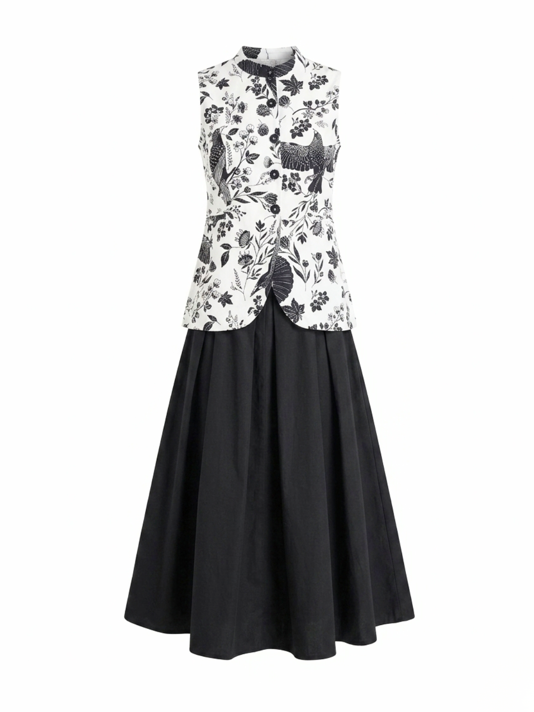 Pure Cotton Waistcoat and Skirt Set