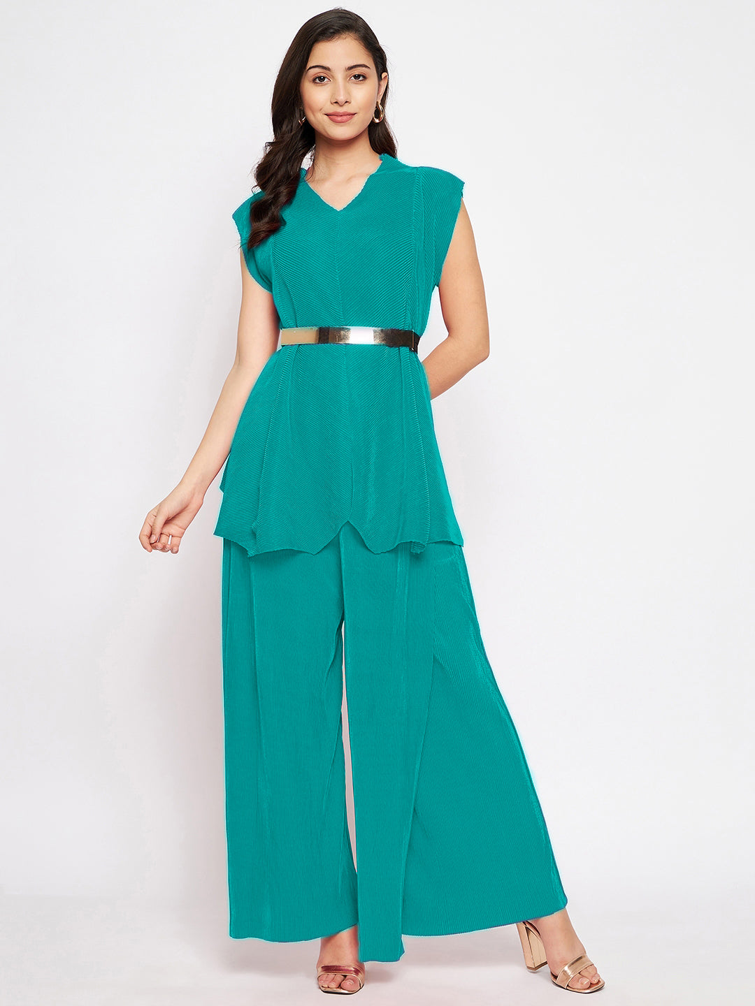 Criss Cross Pleated Top