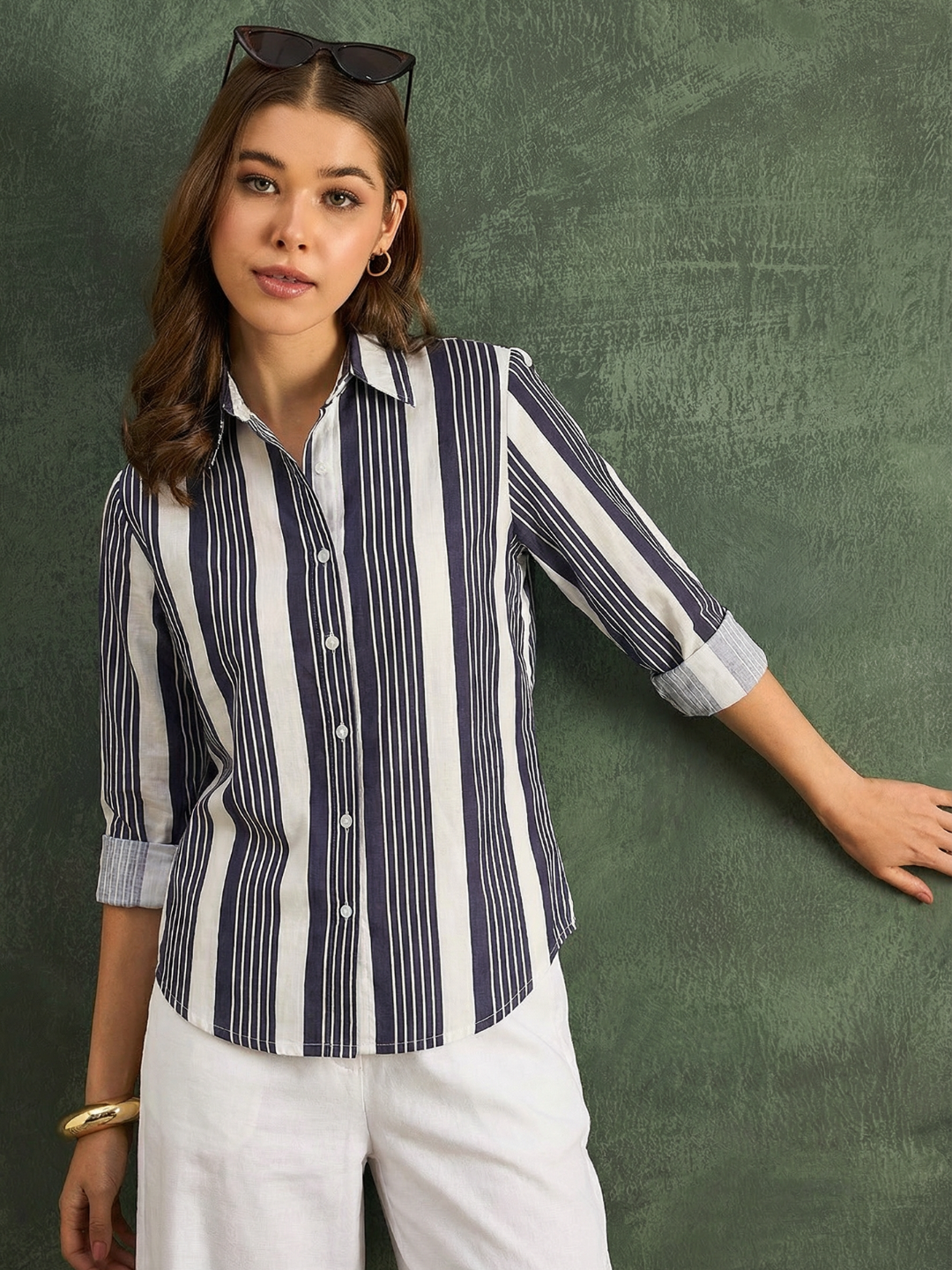 Pure Cotton Striped Shirt