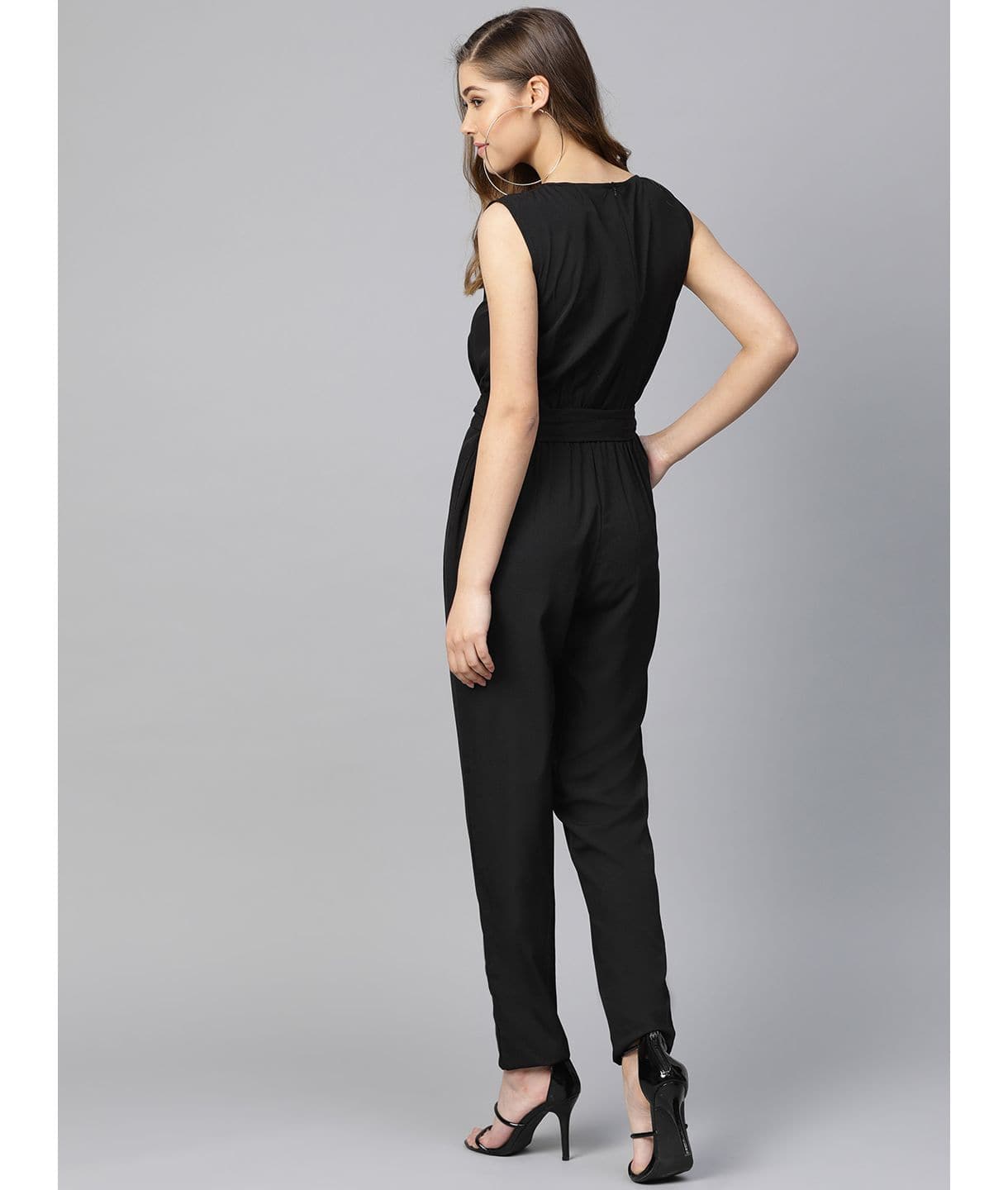 Keyhole Jumpsuit with Belt