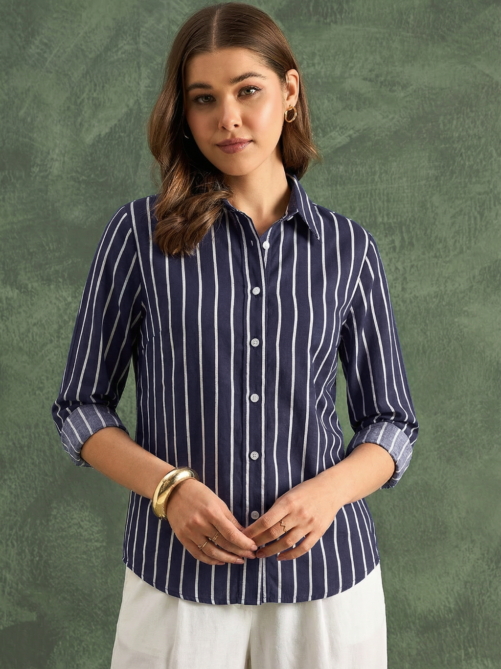 Pure Cotton Striped Shirt