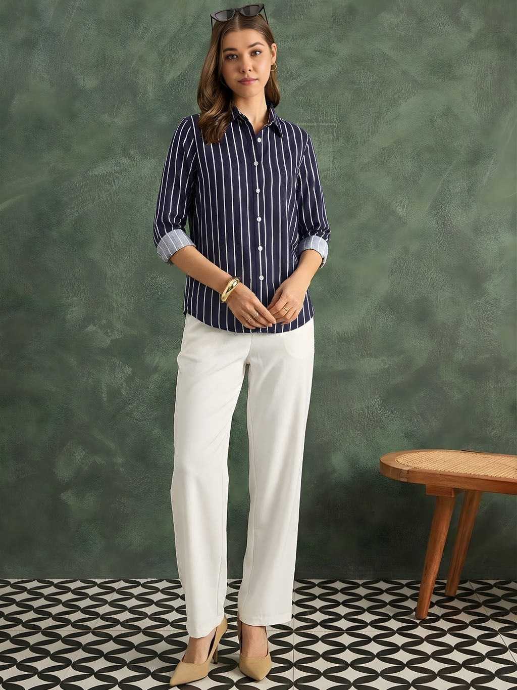 Pure Cotton Striped Shirt