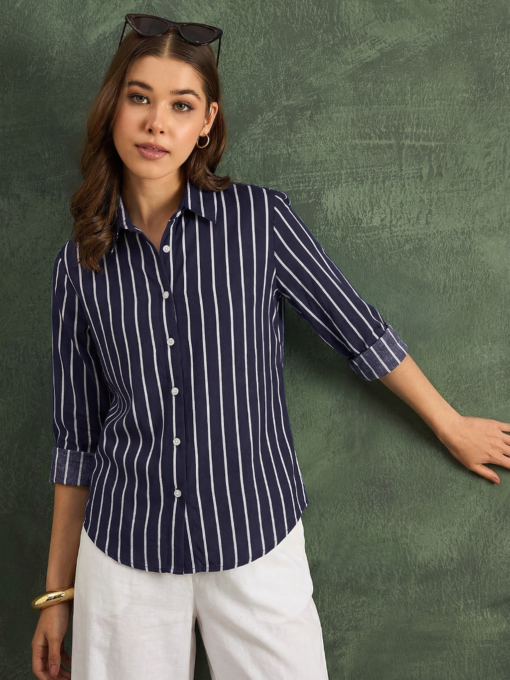 Pure Cotton Striped Shirt