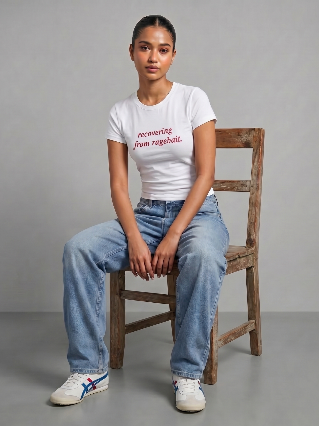 180 GSM Cotton Lycra Slogan Tee