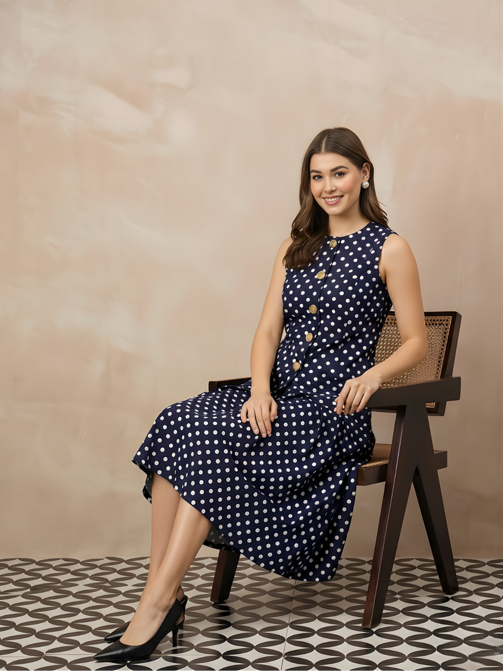 Pure Cotton Waistcoat and Skirt Set