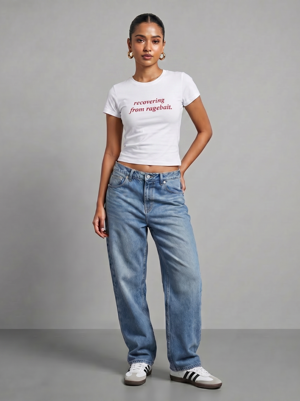 180 GSM Cotton Lycra Slogan Tee