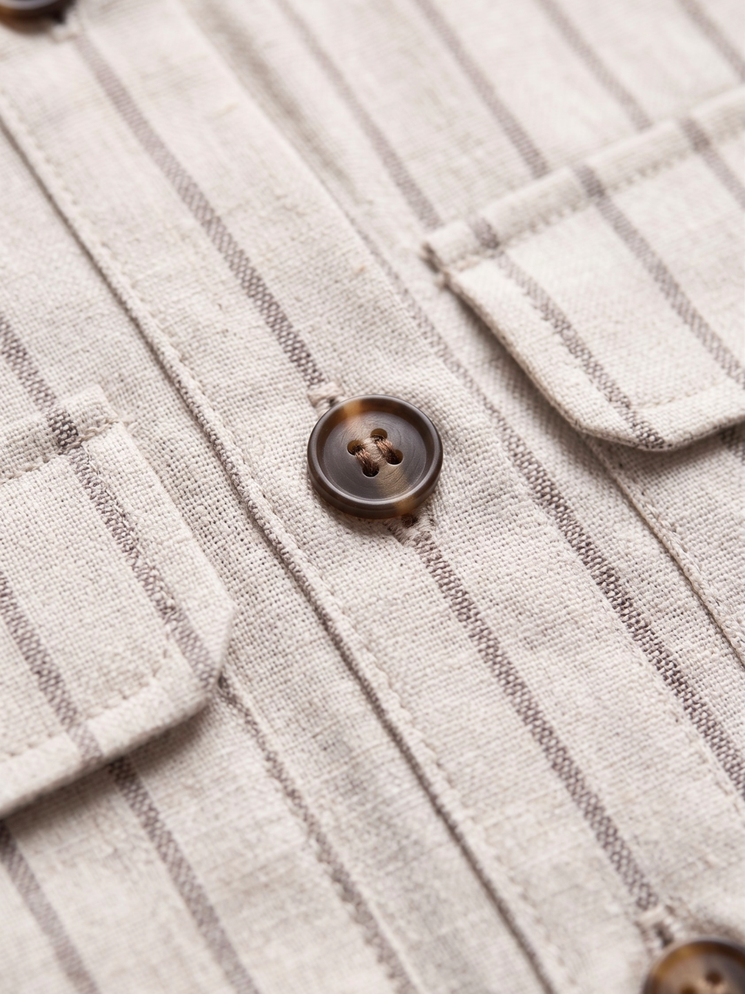 Pure Linen Drawstring Waist Shirt & Pant Set