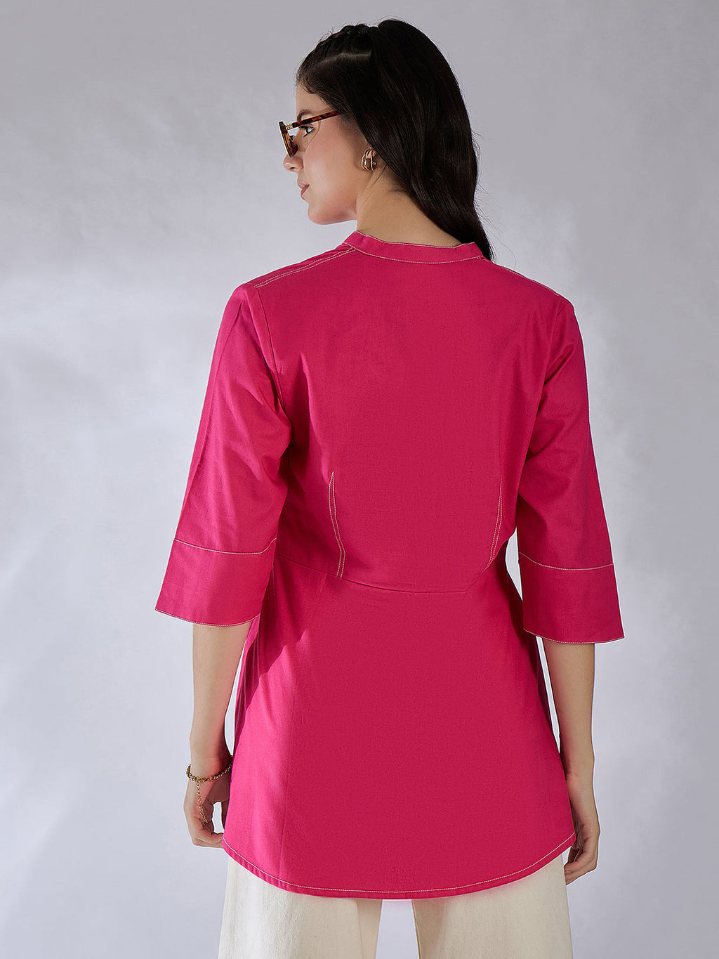 Corset Panelled Cotton Shirt