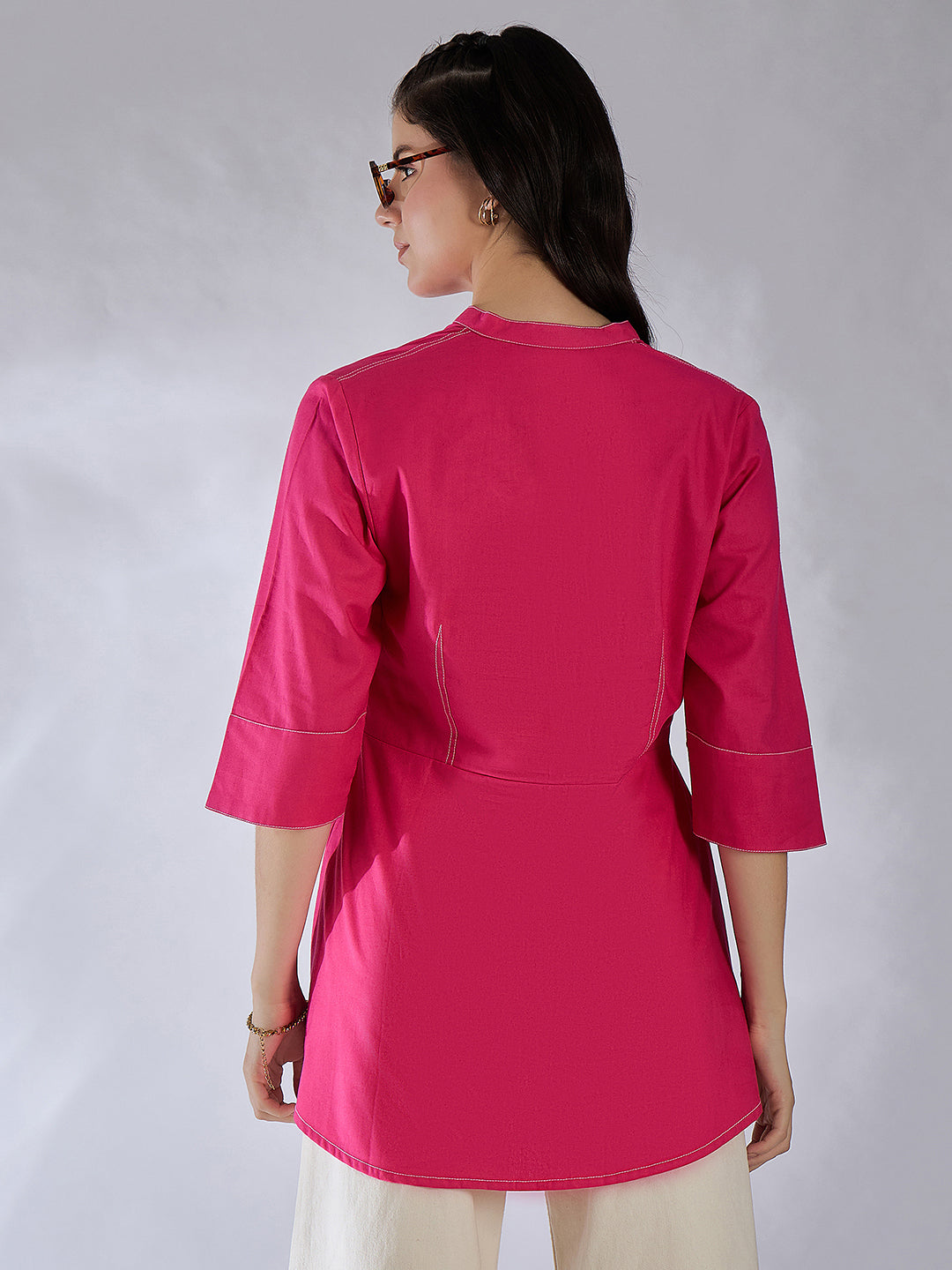 Corset Panelled Cotton Shirt