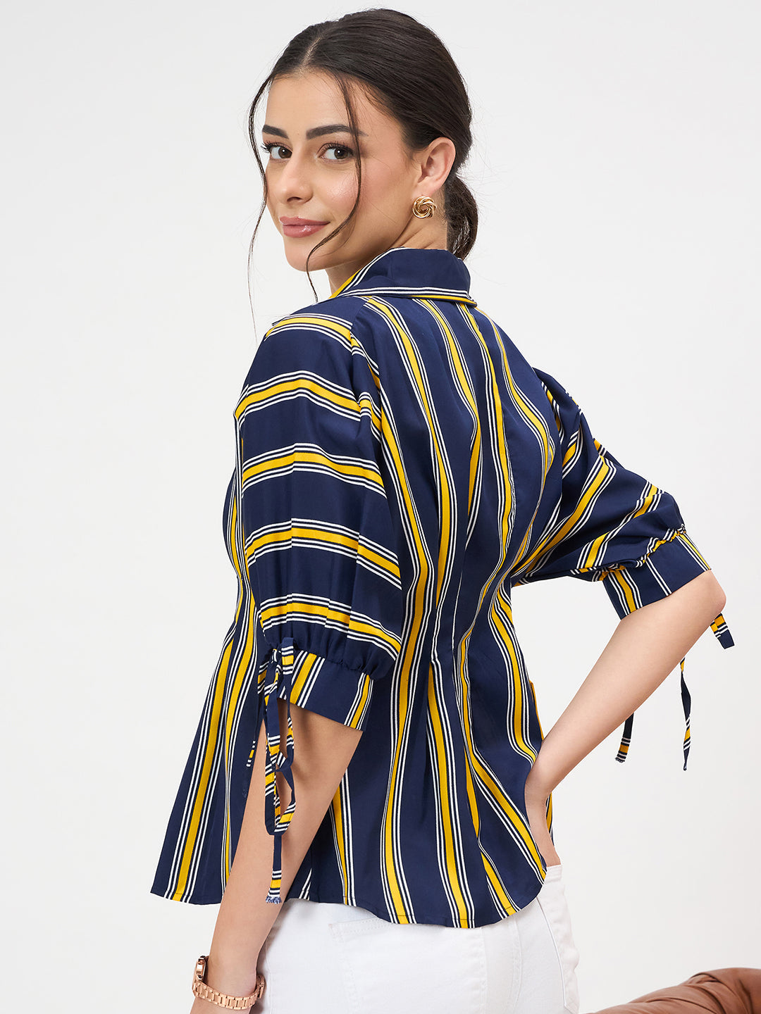 Puff Sleeve Waisted Shirt