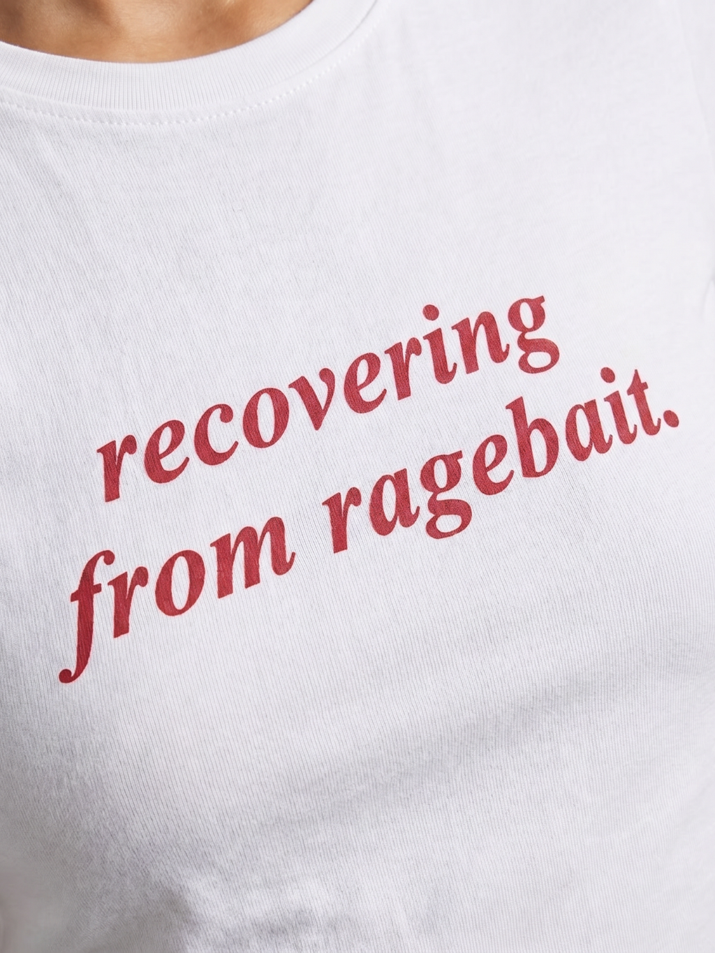 180 GSM Cotton Lycra Slogan Tee