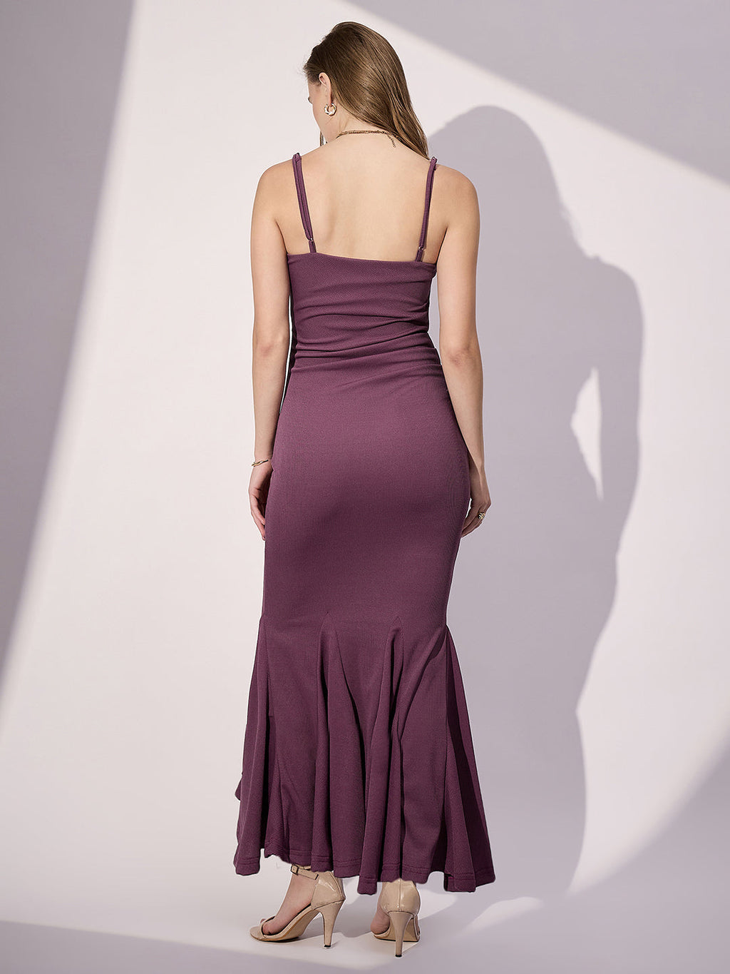 Stretchable Fishtail Maxi Dress
