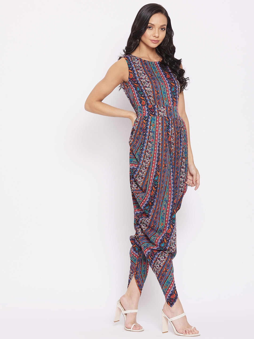 Elasticated Ethnic Dhoti Jumpsuit
