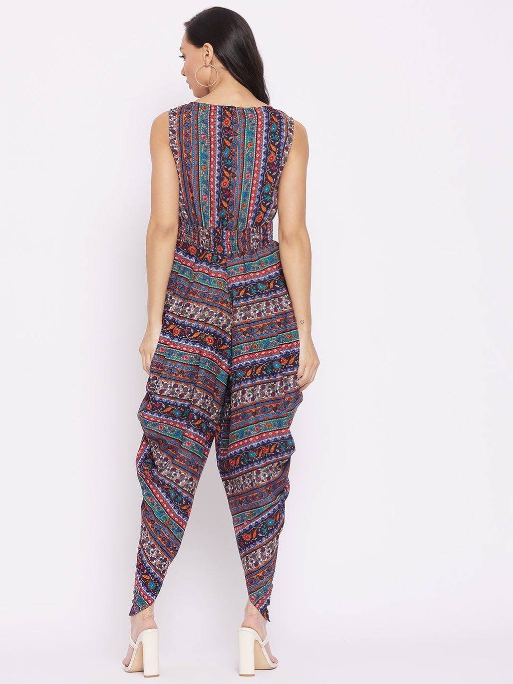 Elasticated Ethnic Dhoti Jumpsuit