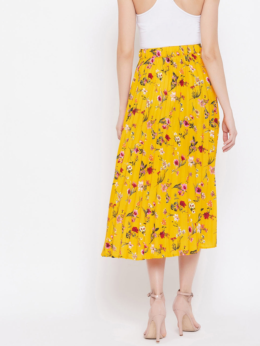 Pleated Midi Skirt