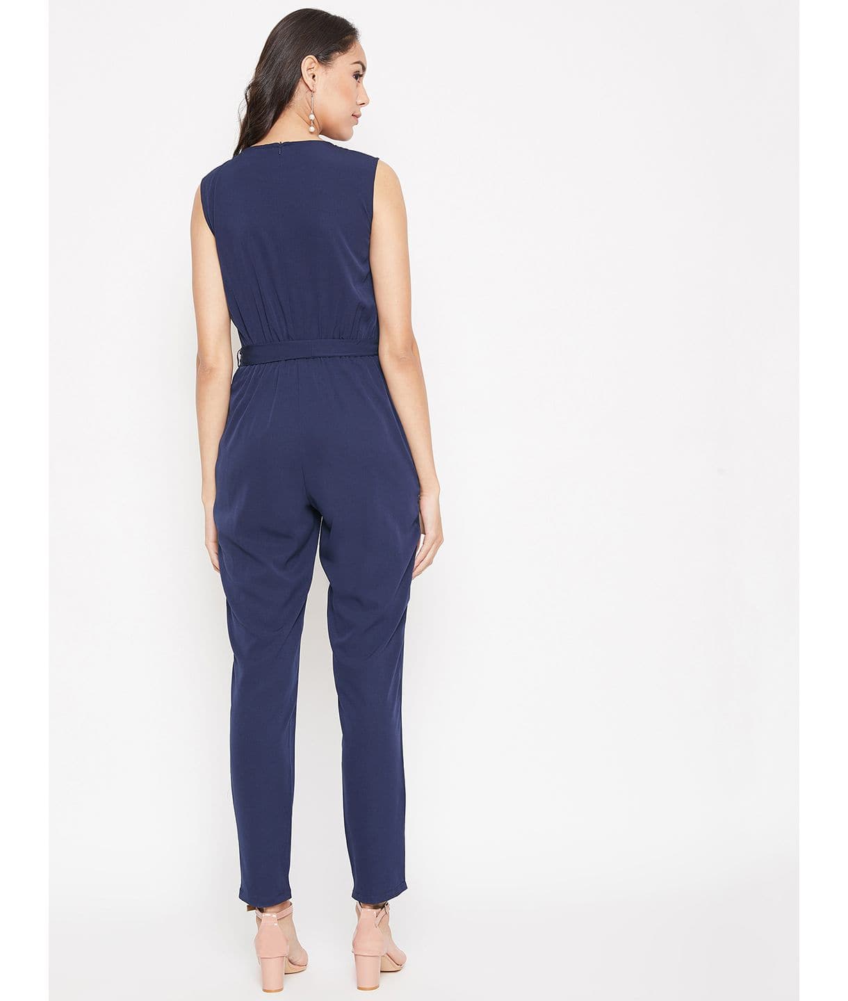 Keyhole Jumpsuit with Belt