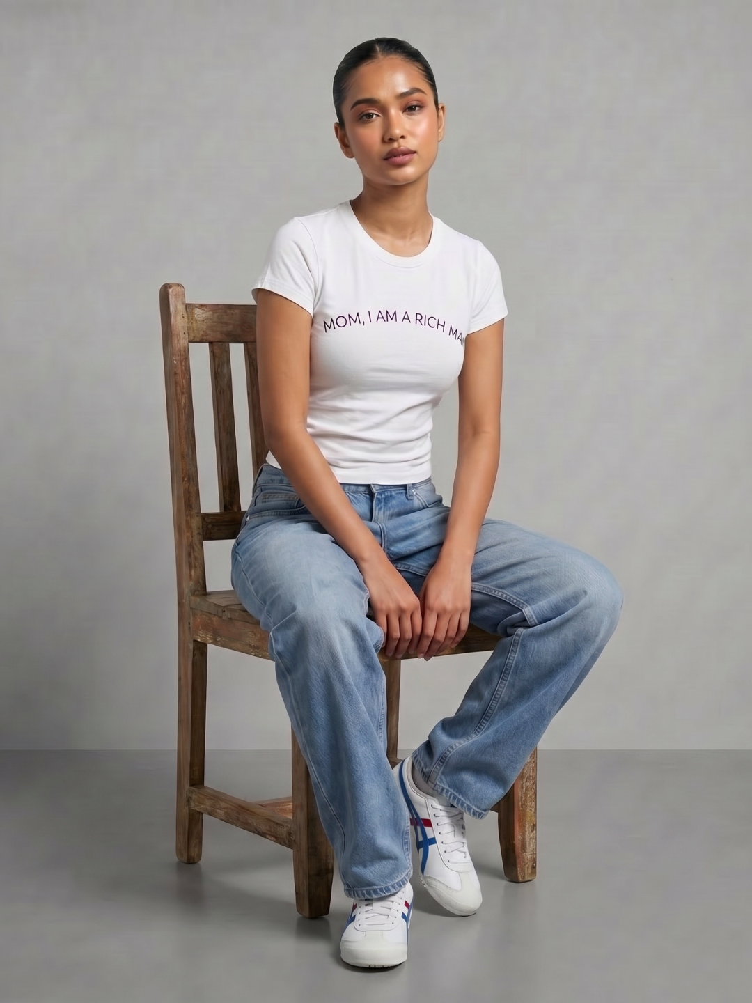 180 GSM Cotton Lycra Slogan Tee