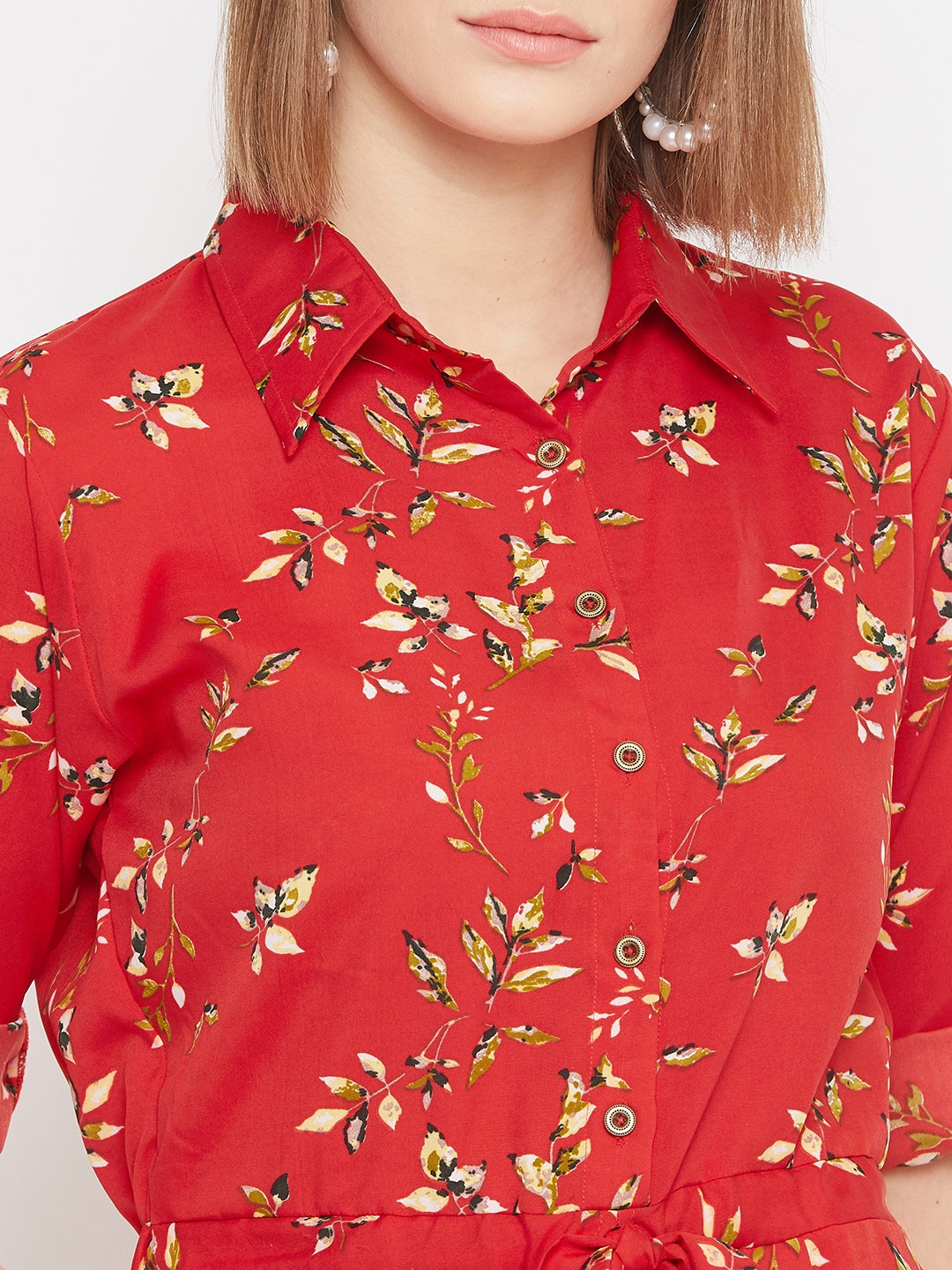 Floral Roll Up Jumpsuit