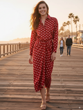 Printed Shirt with Front Twist Skirt Co-ord Set
