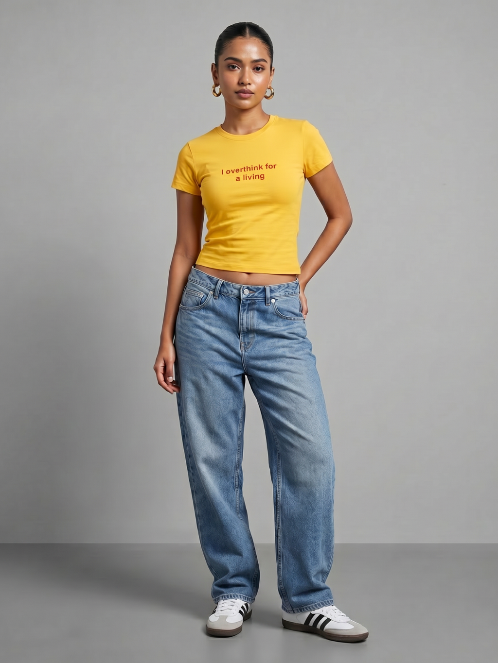 180 GSM Cotton Lycra Slogan Tee