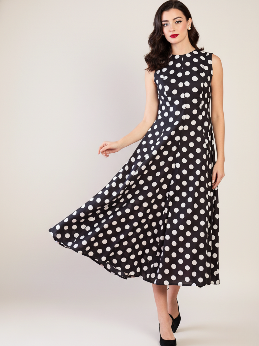 Pure Cotton Panelled Midi Dress