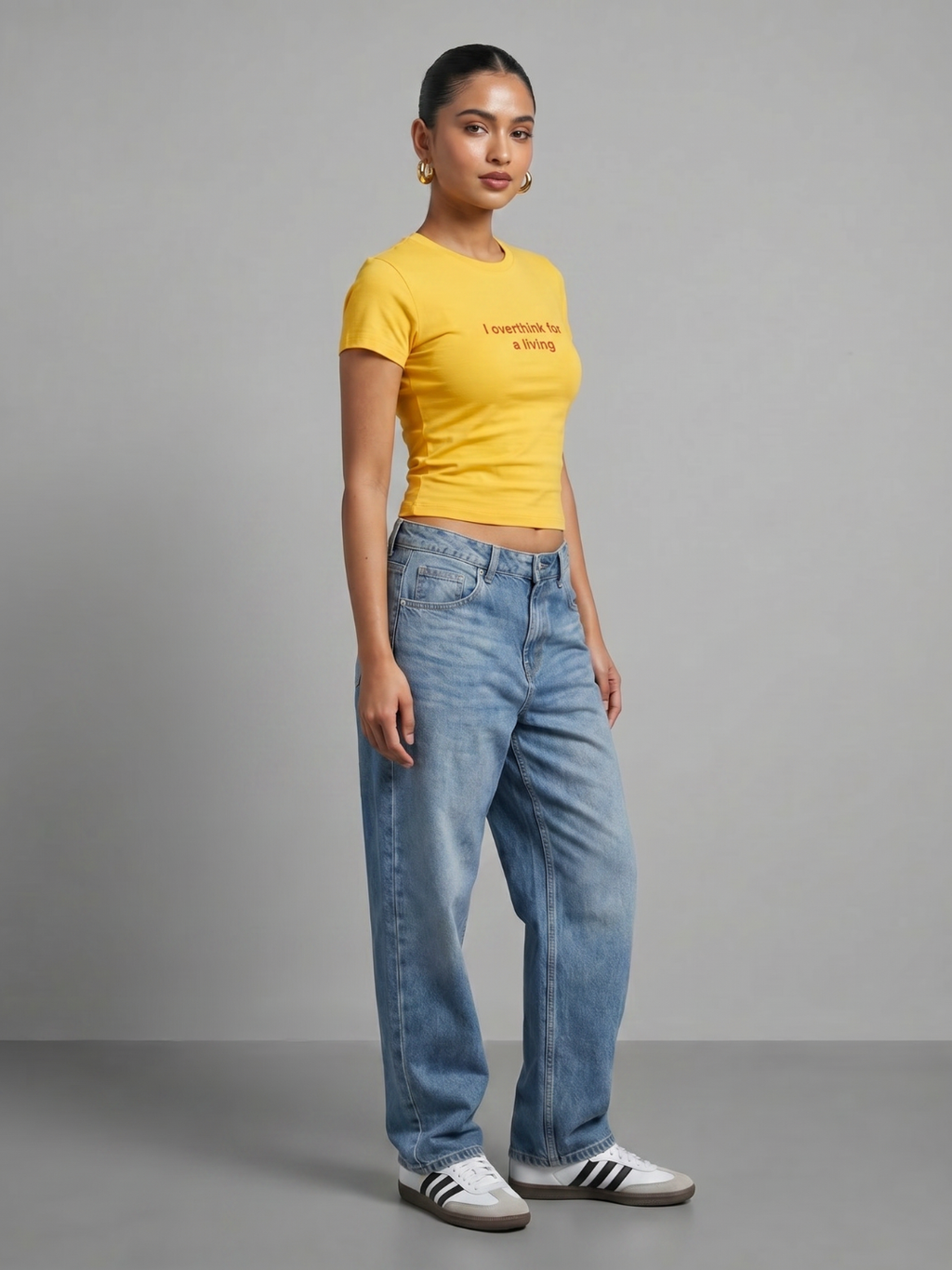 180 GSM Cotton Lycra Slogan Tee