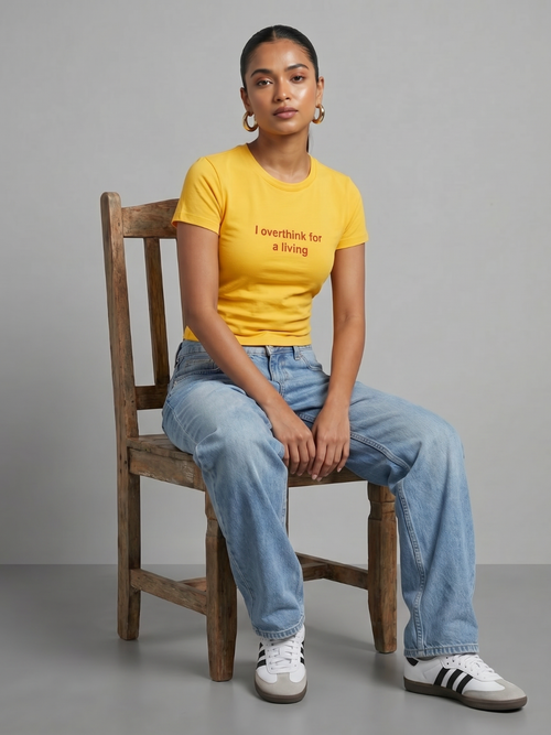 180 GSM Cotton Lycra Slogan Tee