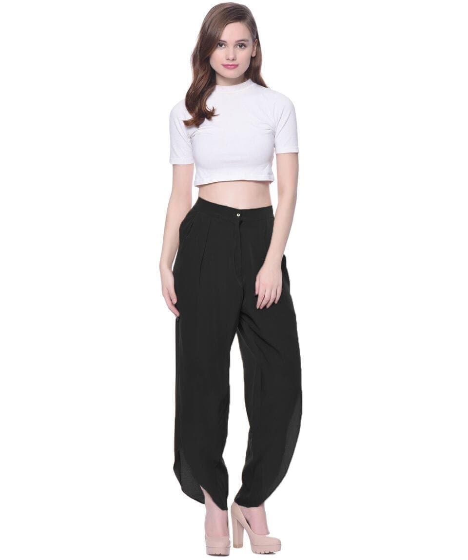 Adjustable Crepe Tulip Pants