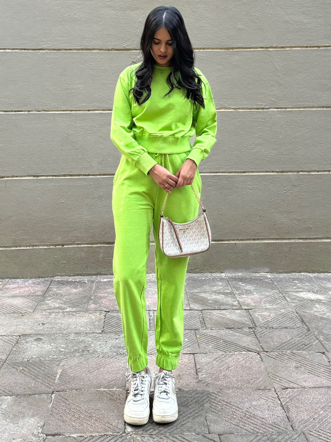Cotton Sweatshirt and Jogger Set