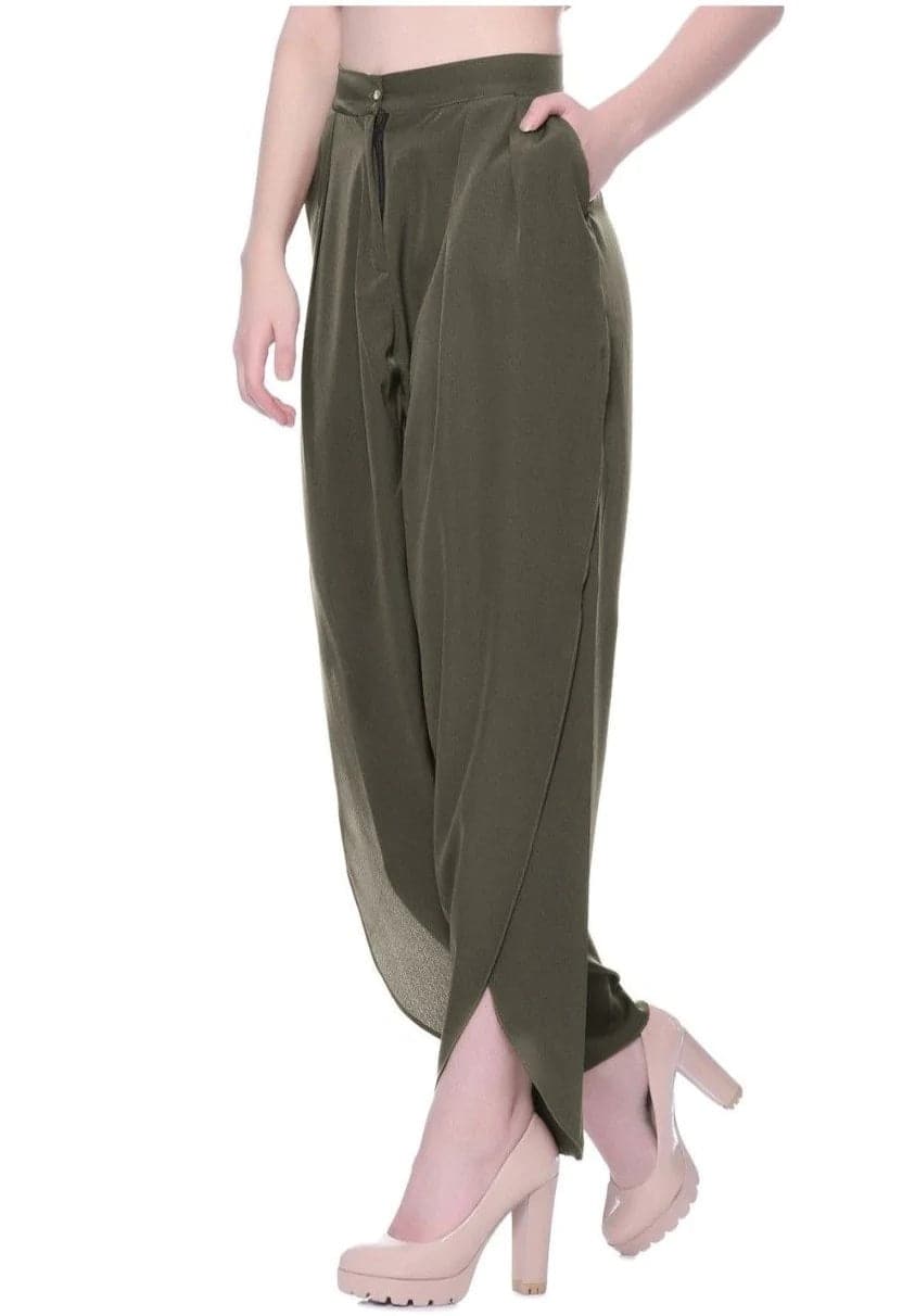 Adjustable Crepe Tulip Pants