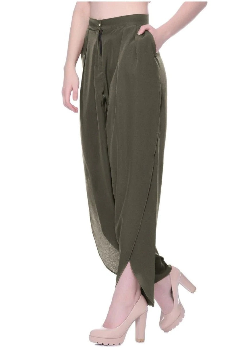Adjustable Crepe Tulip Pants