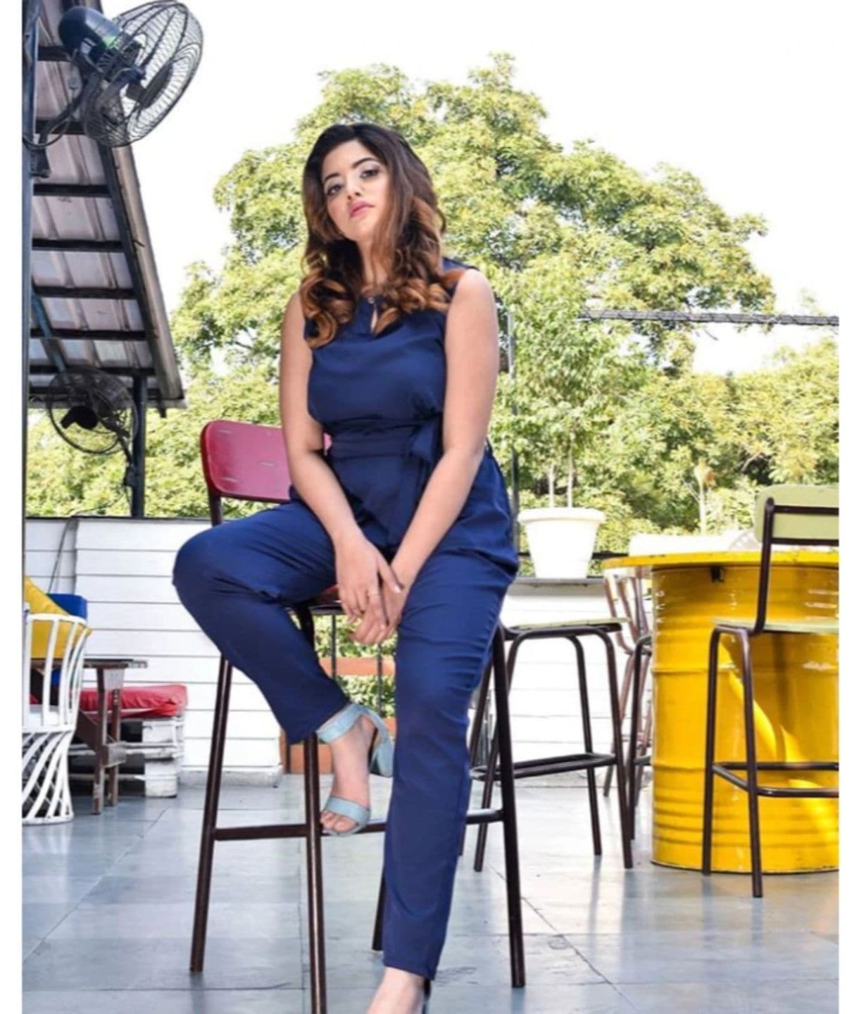 Keyhole Jumpsuit with Belt
