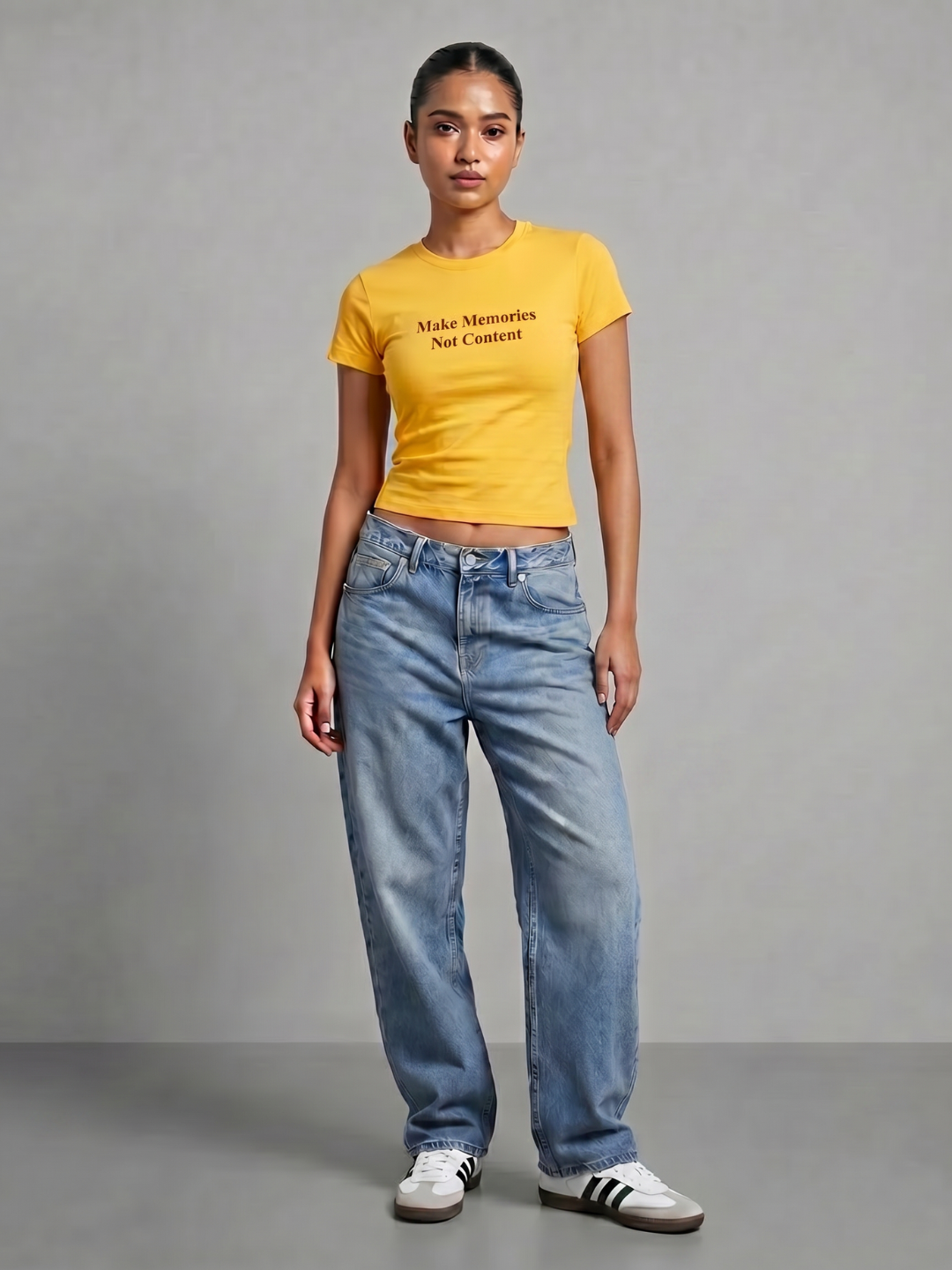 180 GSM Cotton Lycra Slogan Tee