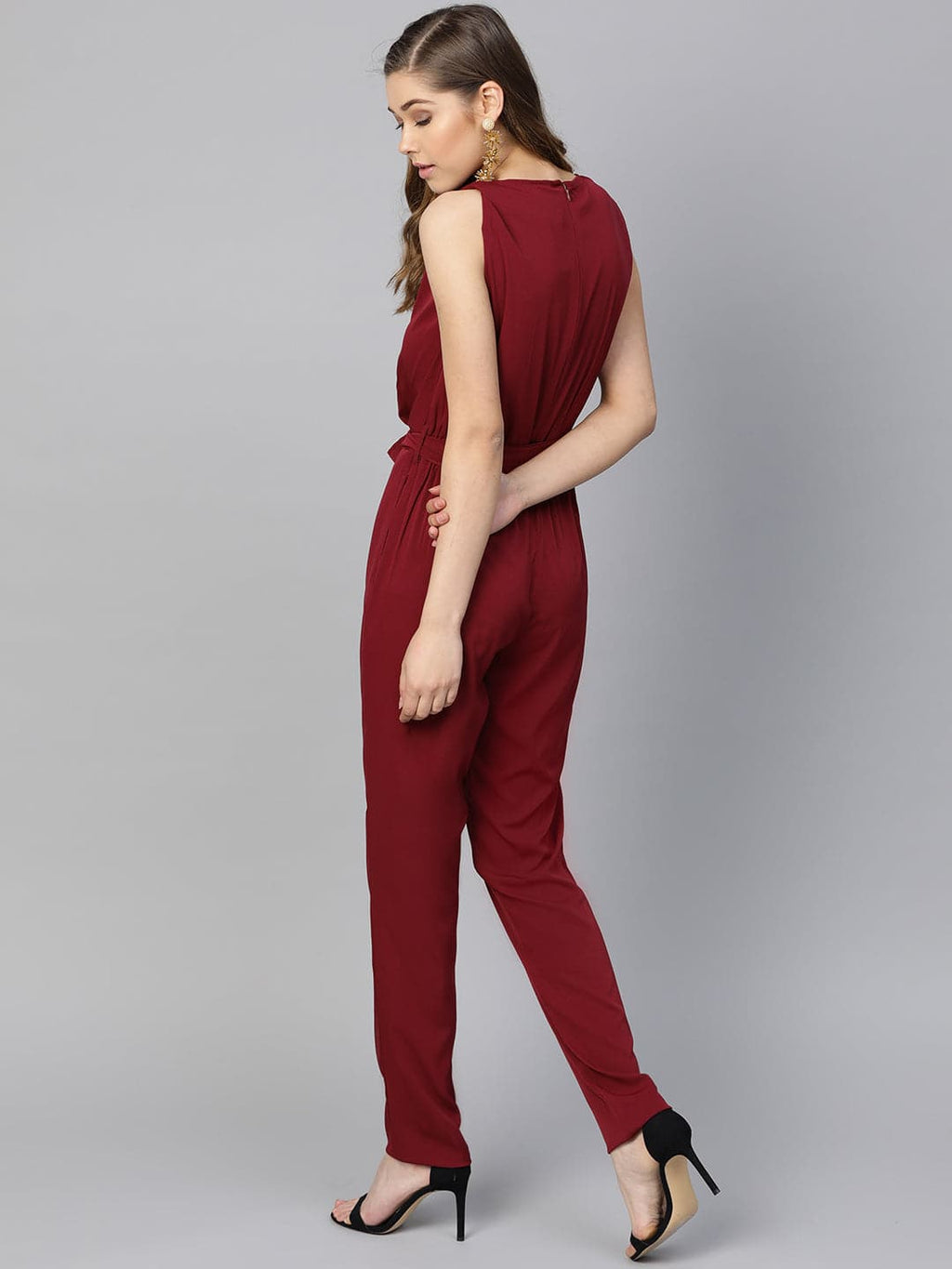 Keyhole Jumpsuit with Belt