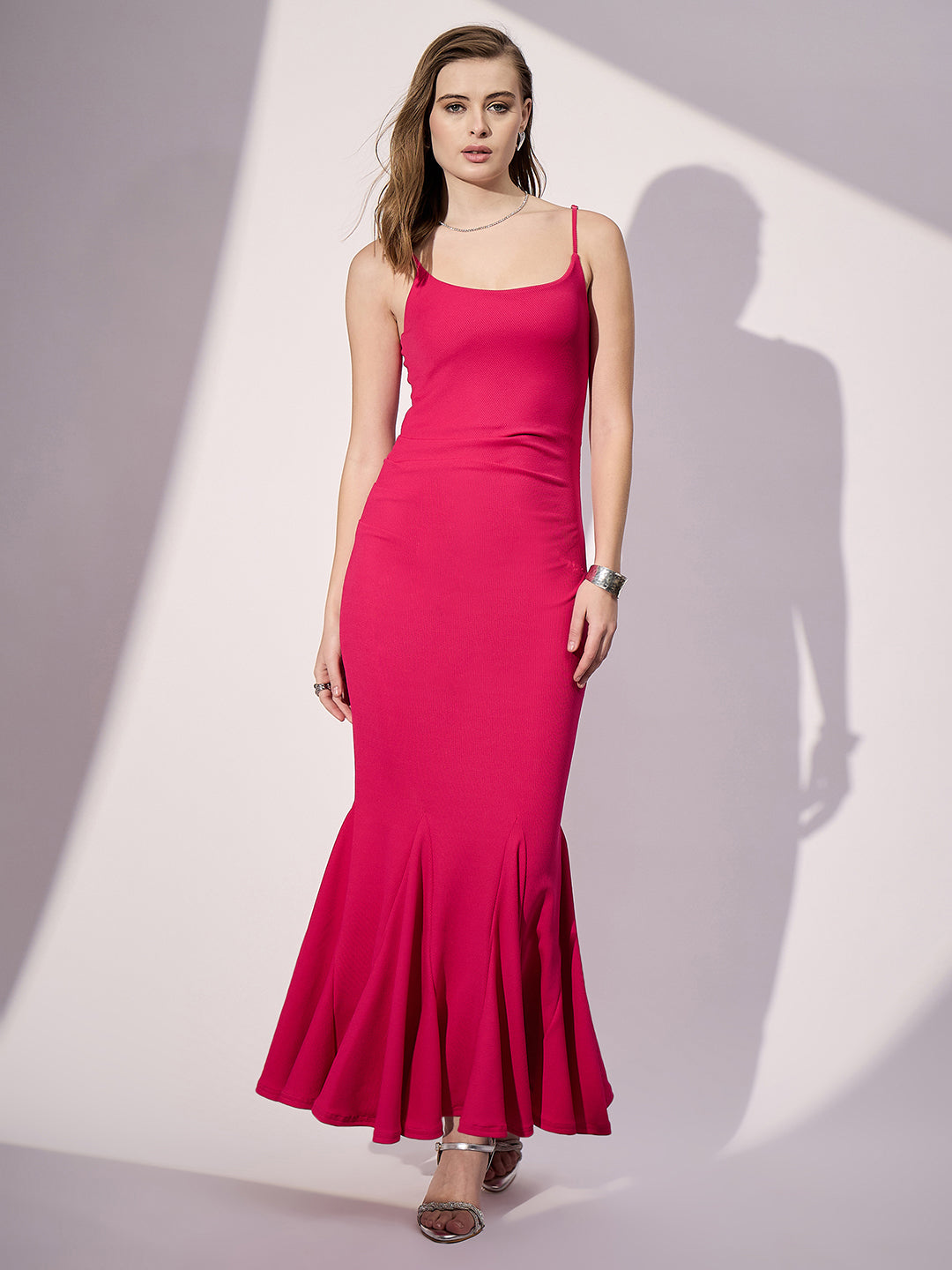 Stretchable Fishtail Maxi Dress