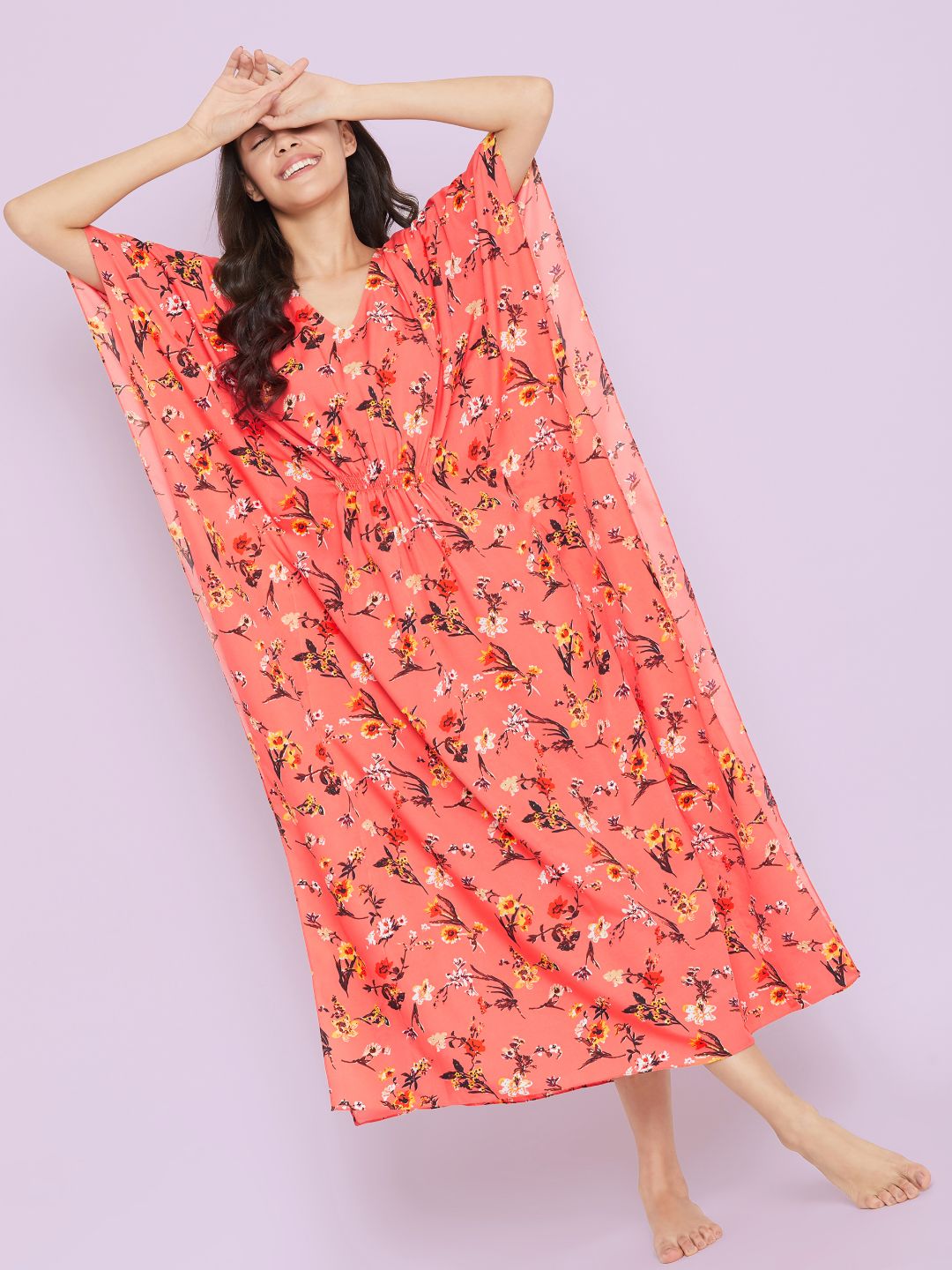 Comfortable Printed Kaftan/Nightie.