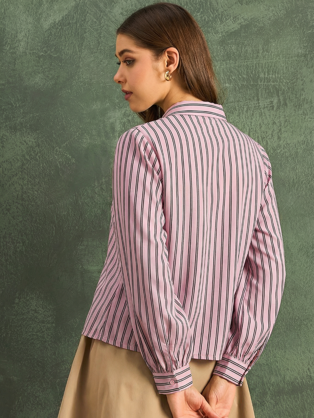 Pure Linen Front Tie-up Top