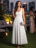 Stretchable Corset Fit & Flare Midi Dress
