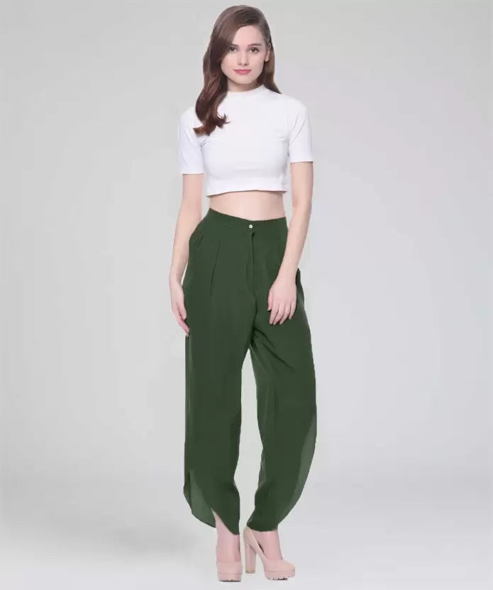 Adjustable Crepe Tulip Pants